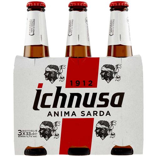 Birra Ichnusa Anima Sarda Tris 33X3 cl