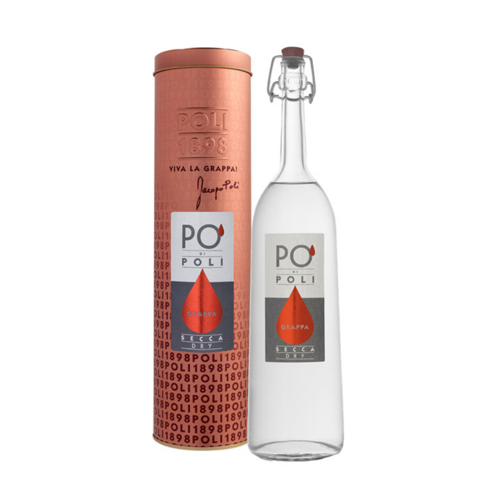 Grappa Bianca Merlot  Astucciata Poli