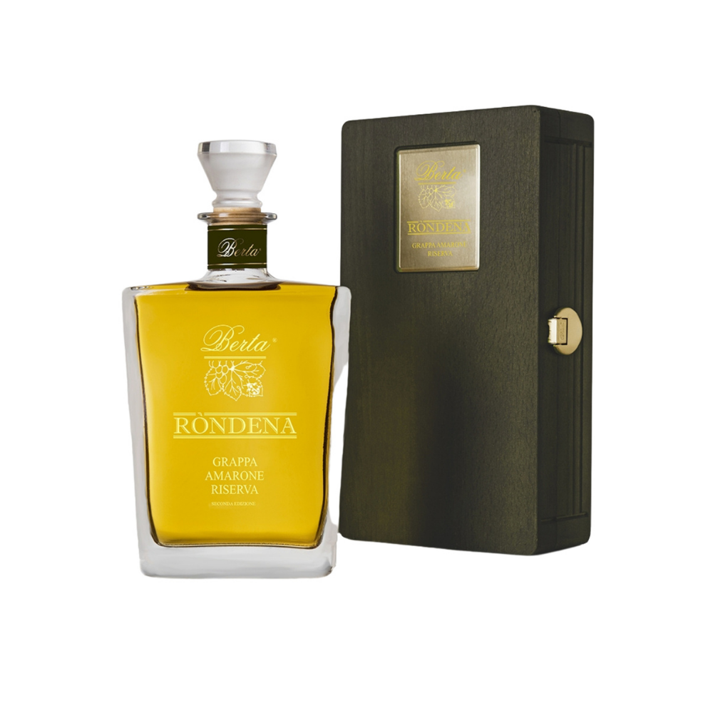 Grappa Rondena Astucciata Legno Berta