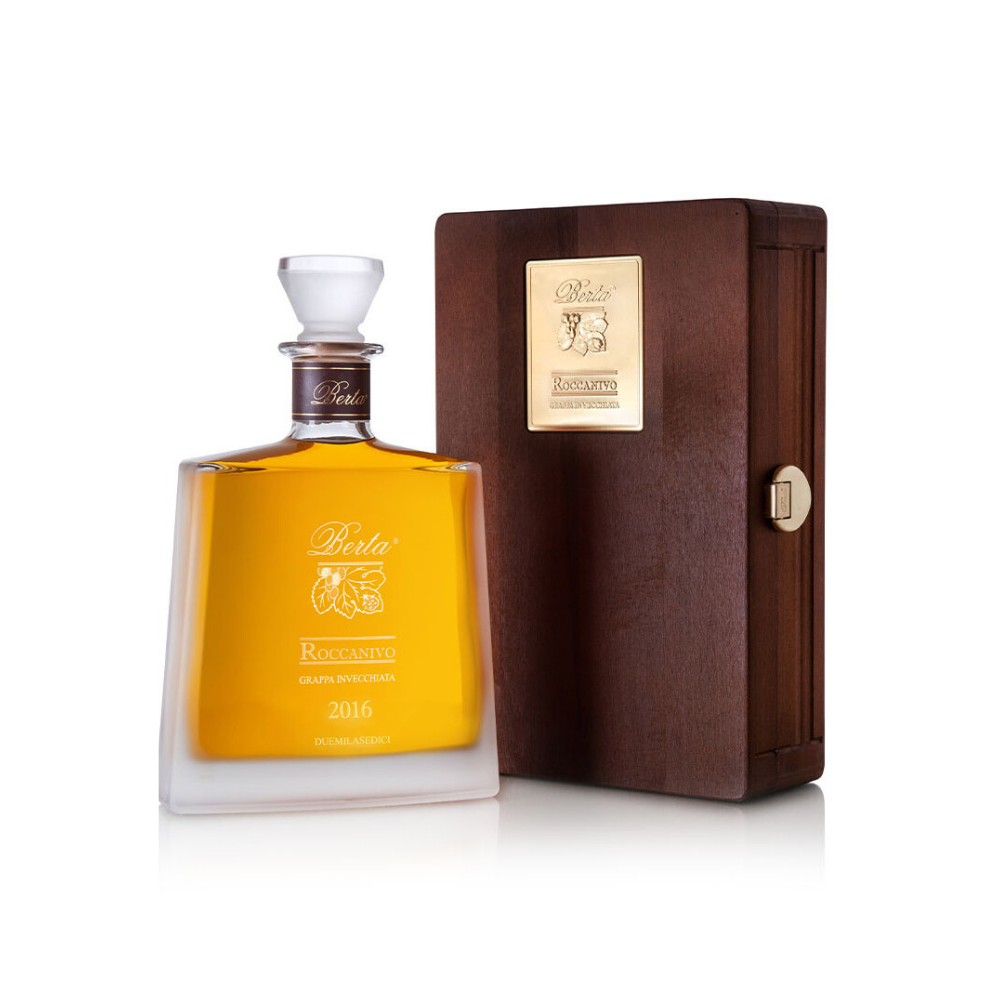 Grappa Roccanivo Astucciata Legno Berta