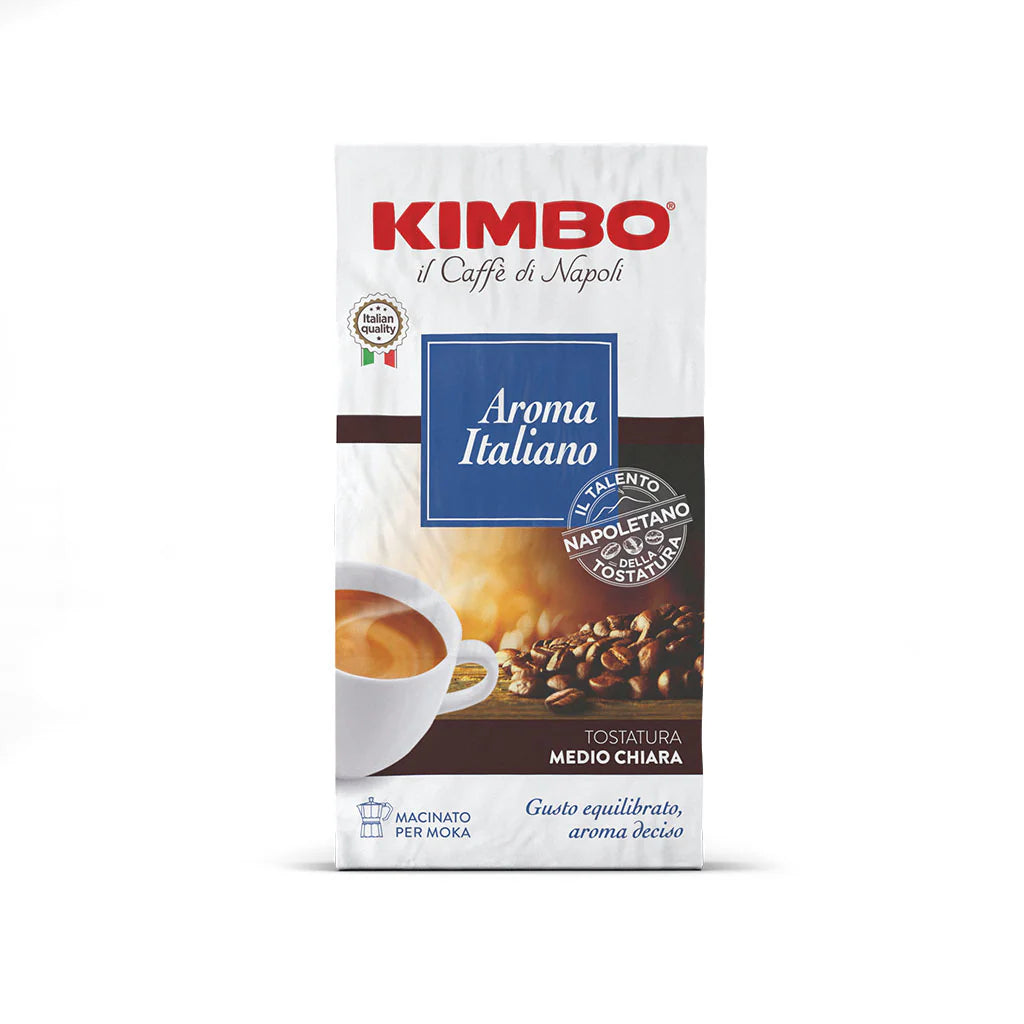 Caffè Aroma Italiano Intensità 8/13 X2 Macinato Per Moka Kimbo