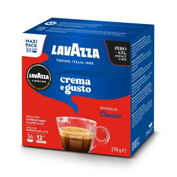 Caffè Crema E Gusto Risveglio Classico A Modo Mio 36 Cps Lavazza