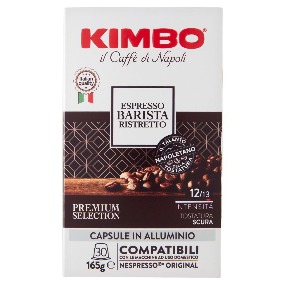 Caffè Espresso Barista Ristretto Premium Selection Intensità 12/13 Compatibile Con Macchine Nespresso 30 Cps Kimbo