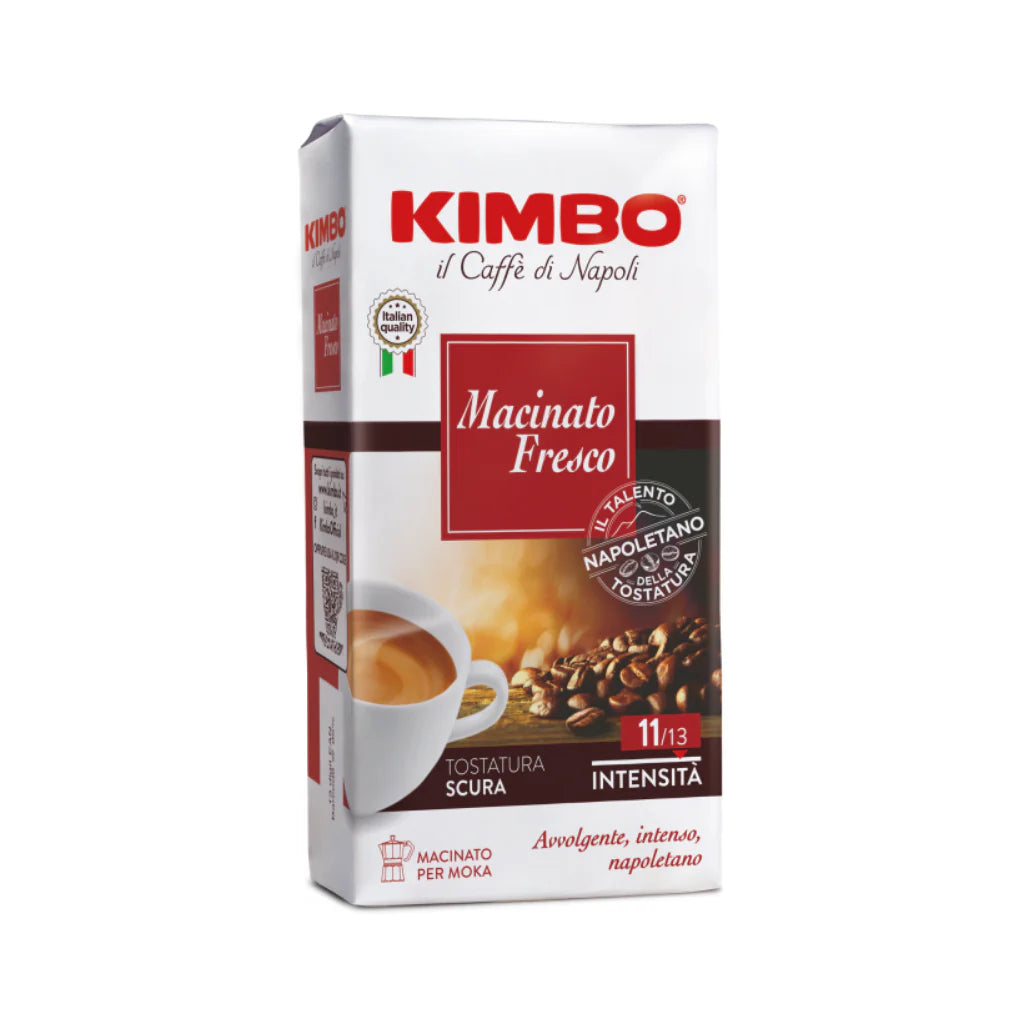Caffè Macinato Fresco Intensità 11/13 Macinato Per Moka Kimbo