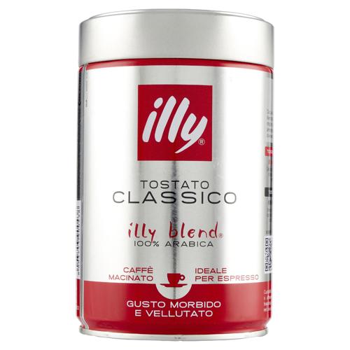 Caffè Macinato Tostato Classico 100% Arabica Ideale Per Espresso Illy