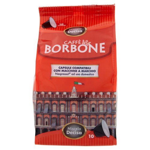 Caffè Miscela Decisa Intensità 9/10 Compatibile Con Macchine Nespresso Original 10 Cps Borbone