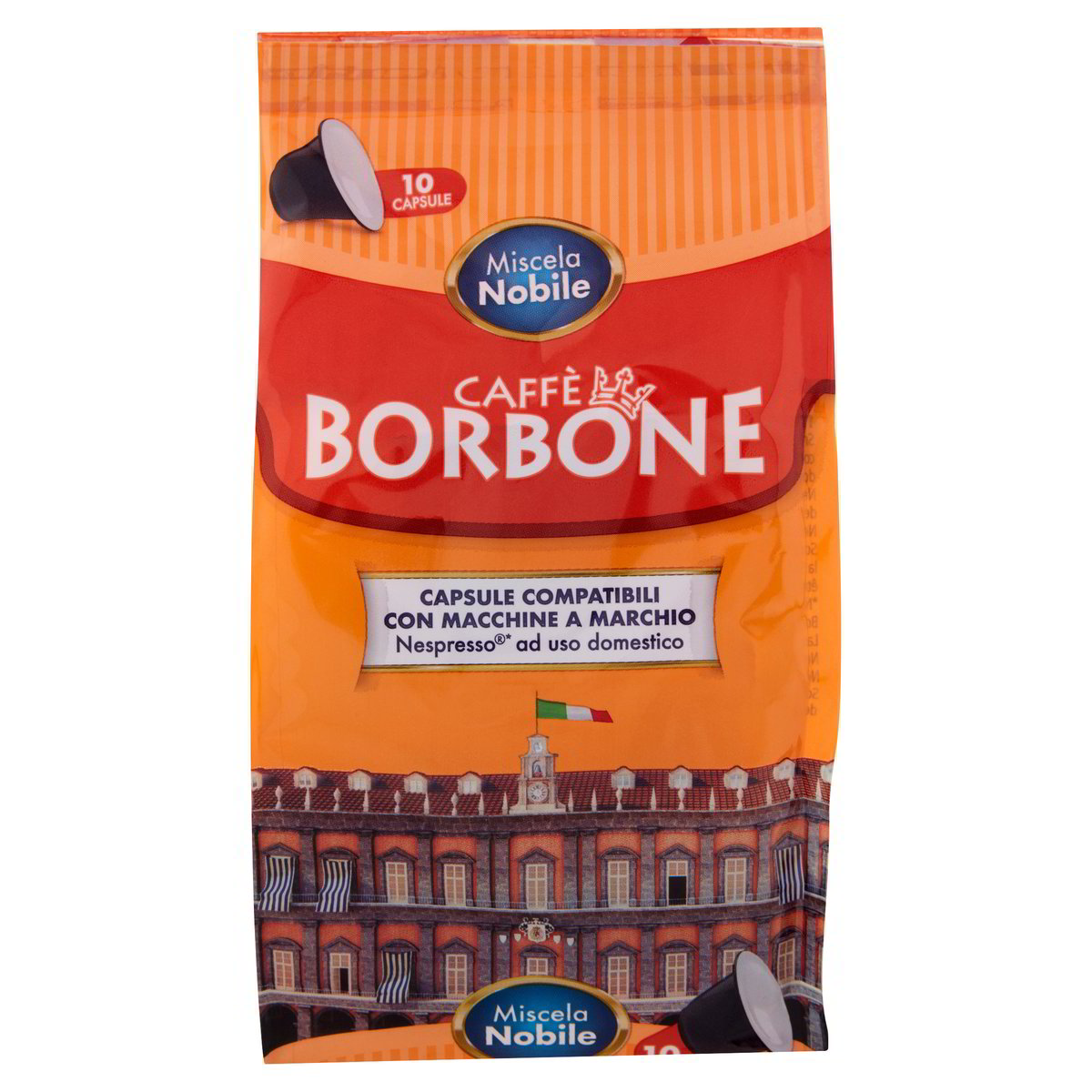 Caffè Miscela Nobile Intensità 8/10 Compatibile Con Macchine Nespresso Original 10 Cps Borbone