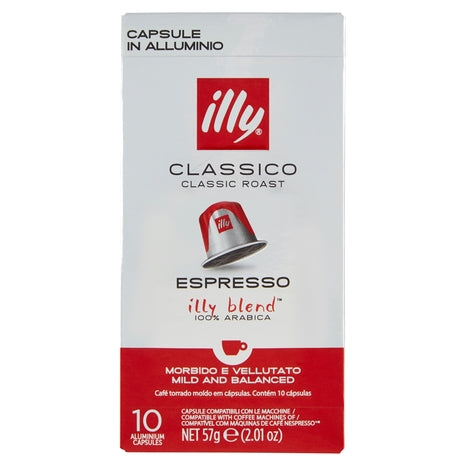 Caffè Morbido E Vellutato 100% Arabica Compatibile Con Macchine Nespresso Original 10 Cps Illy