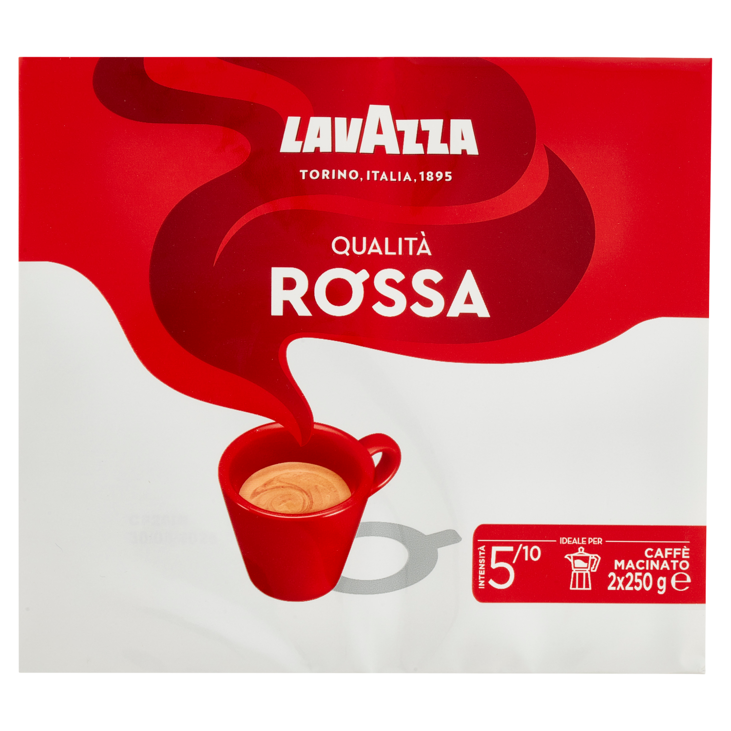 Caffè Qualità Rossa X2 Ideale Per Moka Lavazza