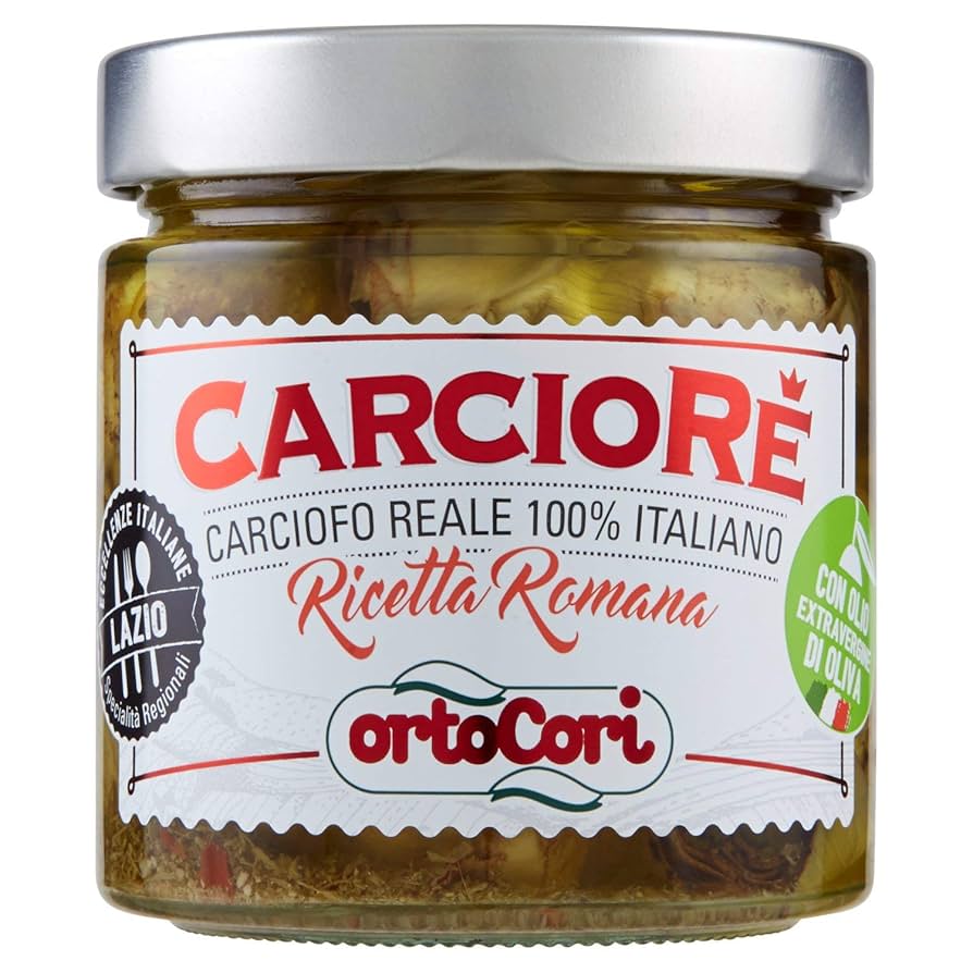 CarcioRè Carciofi Interi Ricetta Romana 340 gr Ortocori