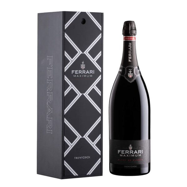 Trento DOC Ferrari Maximum Blanc De Blancs Jeroboam 3L Astucciato Legno