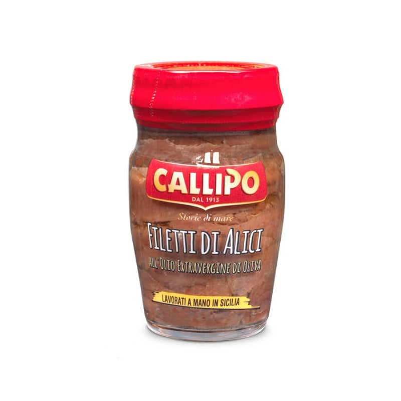 Filetti Di Alici All'Olio Extra Vergine D'Oliva Vasetto 75 gr Callipo