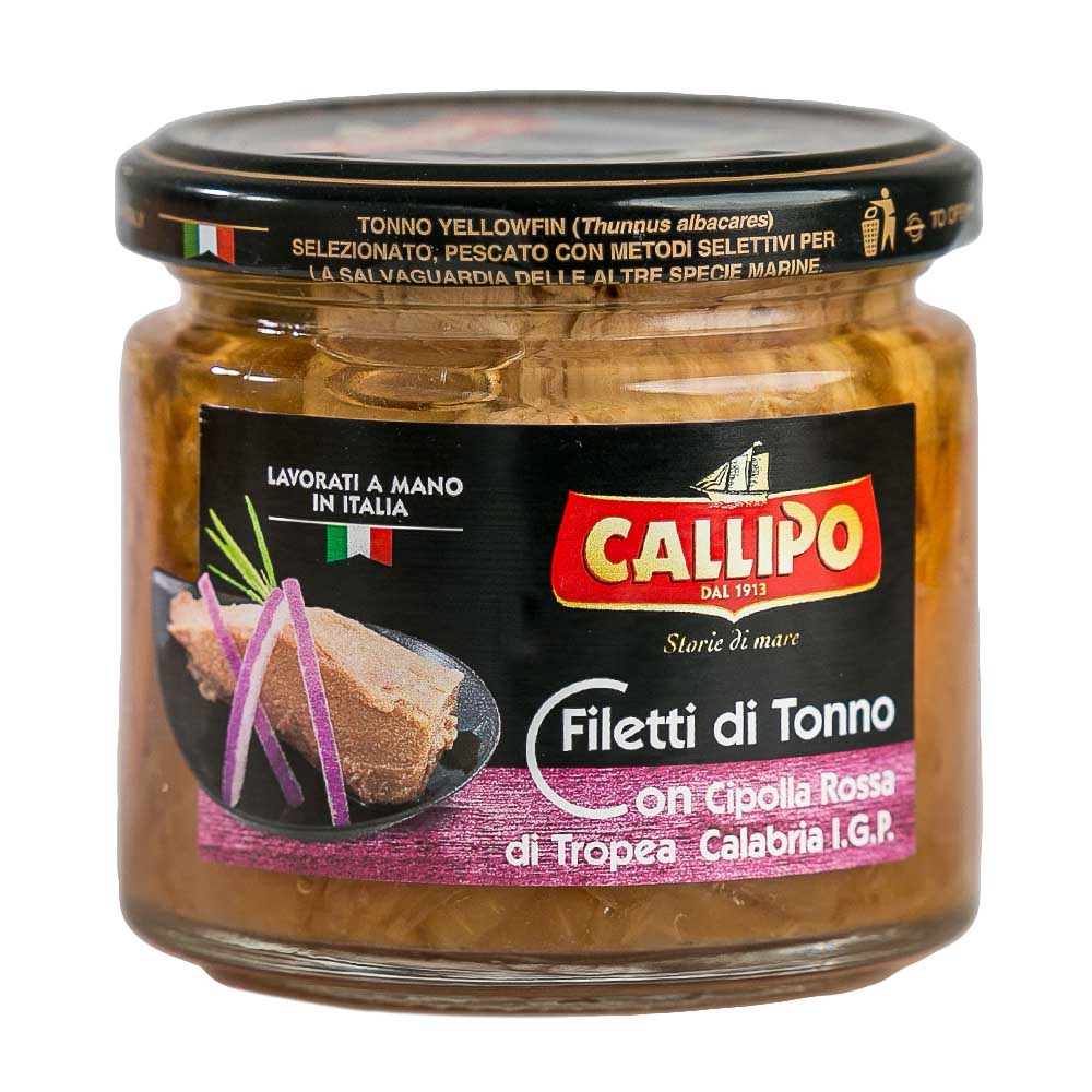 Filetti Di Tonno Con Cipolla Rossa Di Tropea 190 gr Callipo