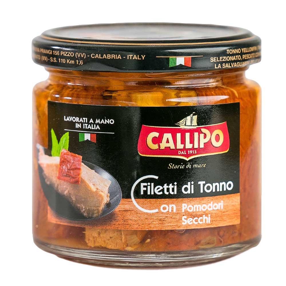 Filetti Di Tonno Con Pomodori Secchi 190 gr Callipo
