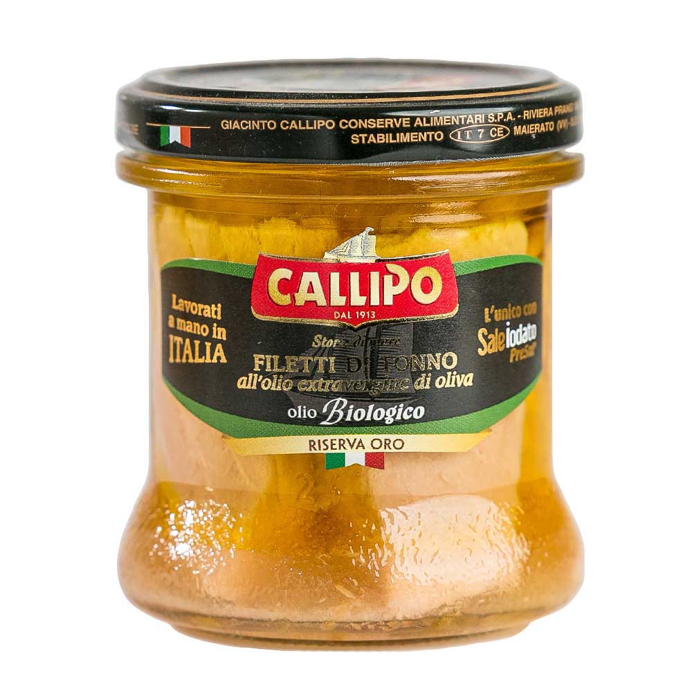 Filetti Di Tonno All'Olio Extra Vergine D'Oliva Riserva Oro 150 gr Callipo