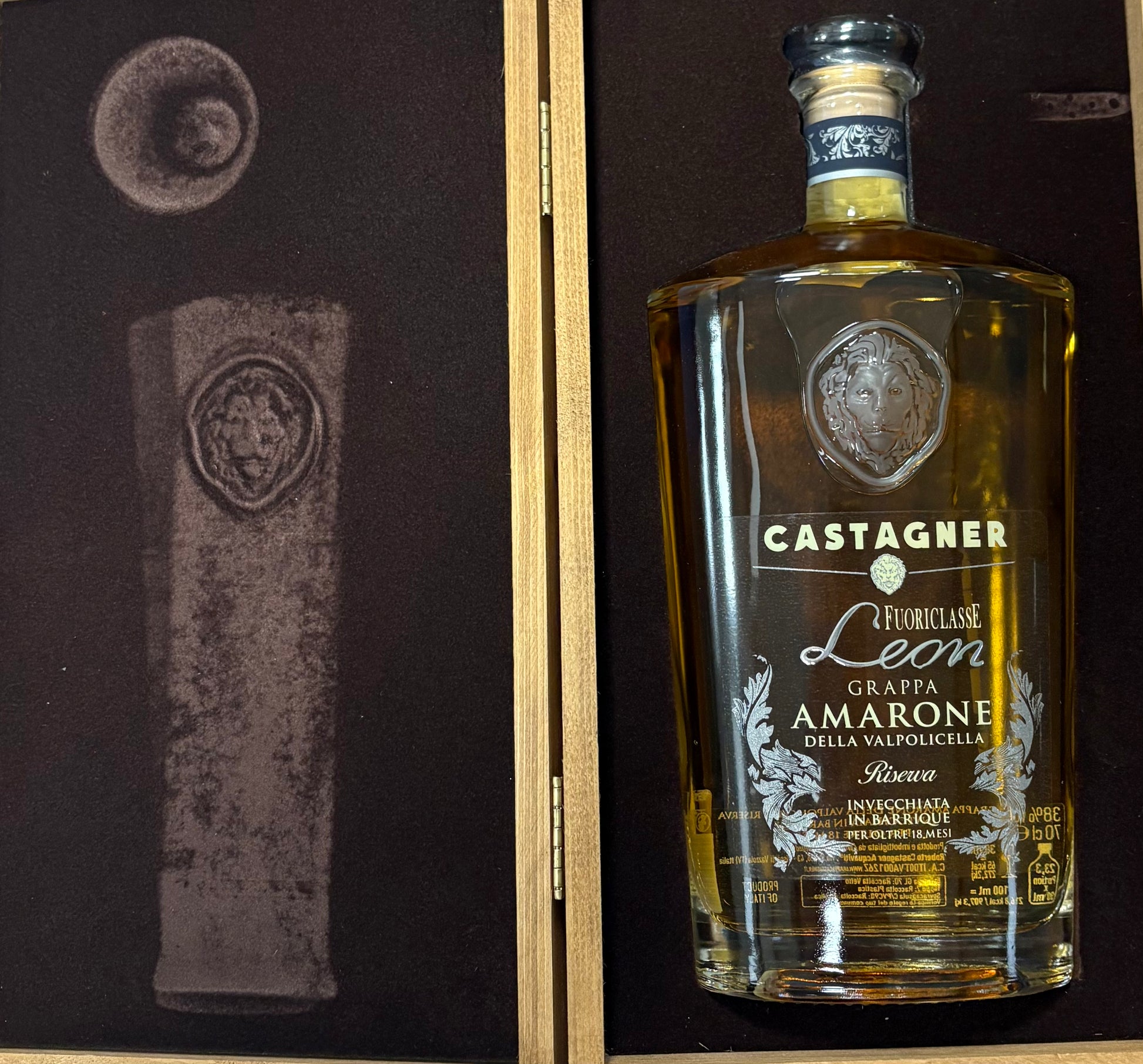 Confezione Grappa Leon Fuoriclasse Di Amarone Castagner