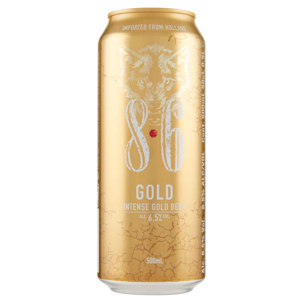 Birra 8.6 Gold Lattina 500 ml