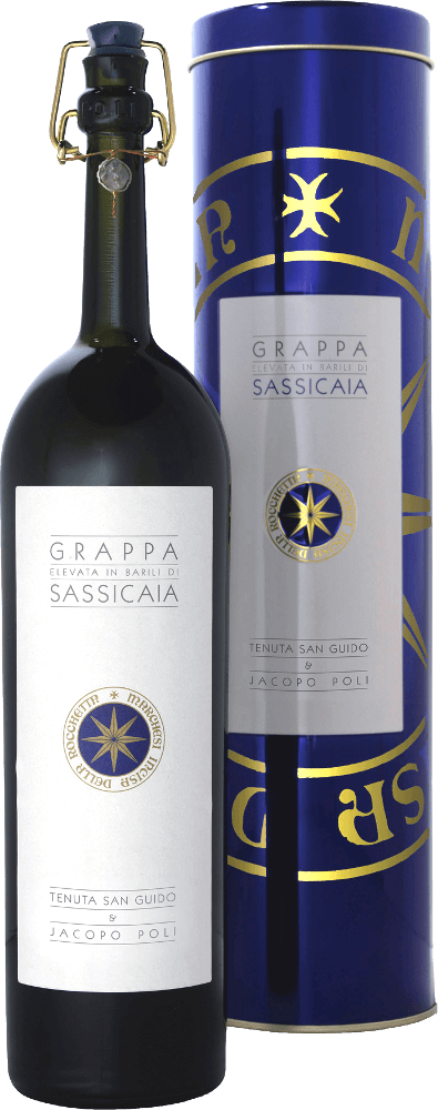Grappa Riserva Sassicaia Astucciata Poli