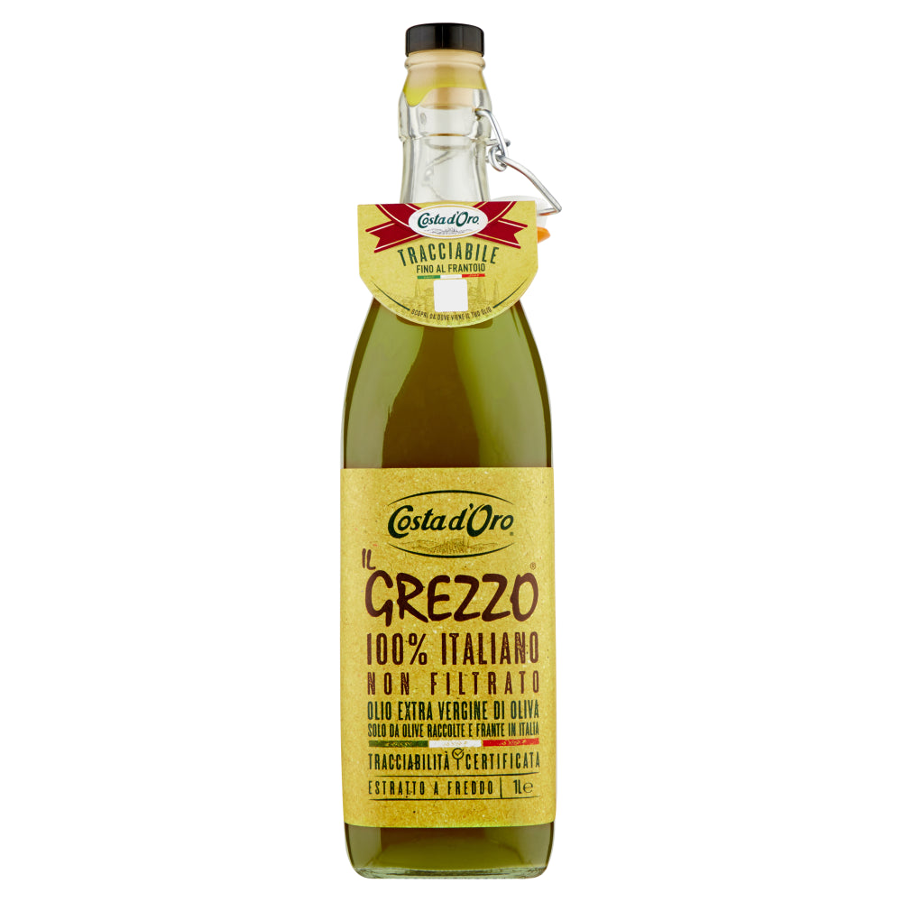 Olio Il Grezzo Extra Vergine Di Oliva Non Filtrato Costa D'Oro 1 Lt