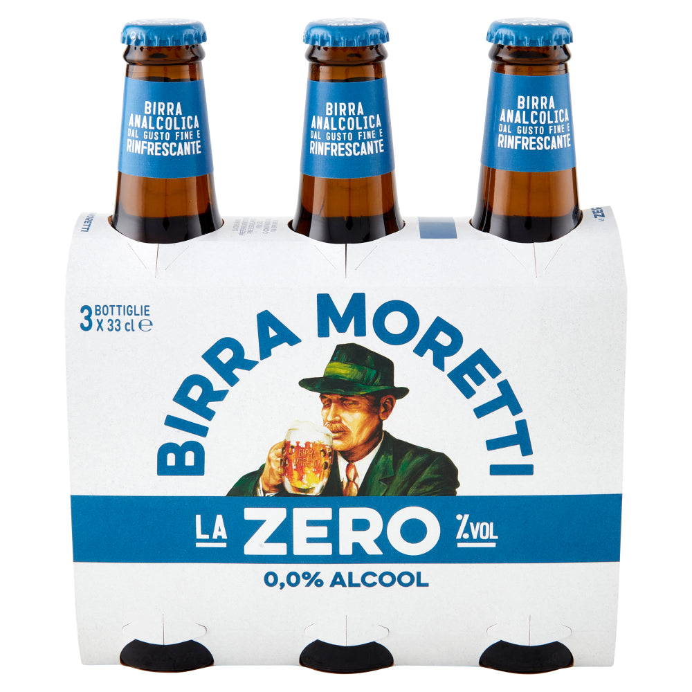 Birra Moretti La Zero 0.0% Alcool 33X3 cl