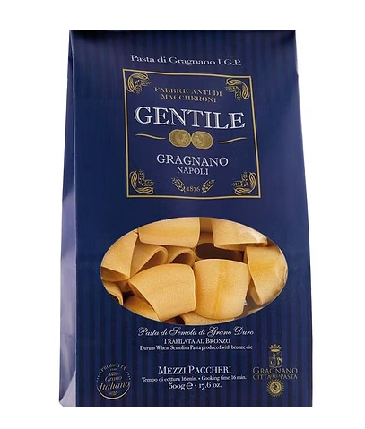 Mezzi Paccheri Di Gragnano Pastificio Gentile 500 gr