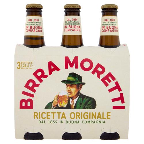 Birra Moretti Ricetta Originale 33X3 cl