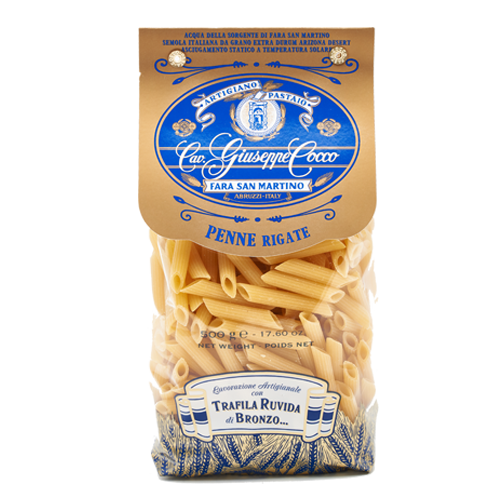 Penne Rigate "Trafila Ruvida" Pastificio Cocco 500 gr