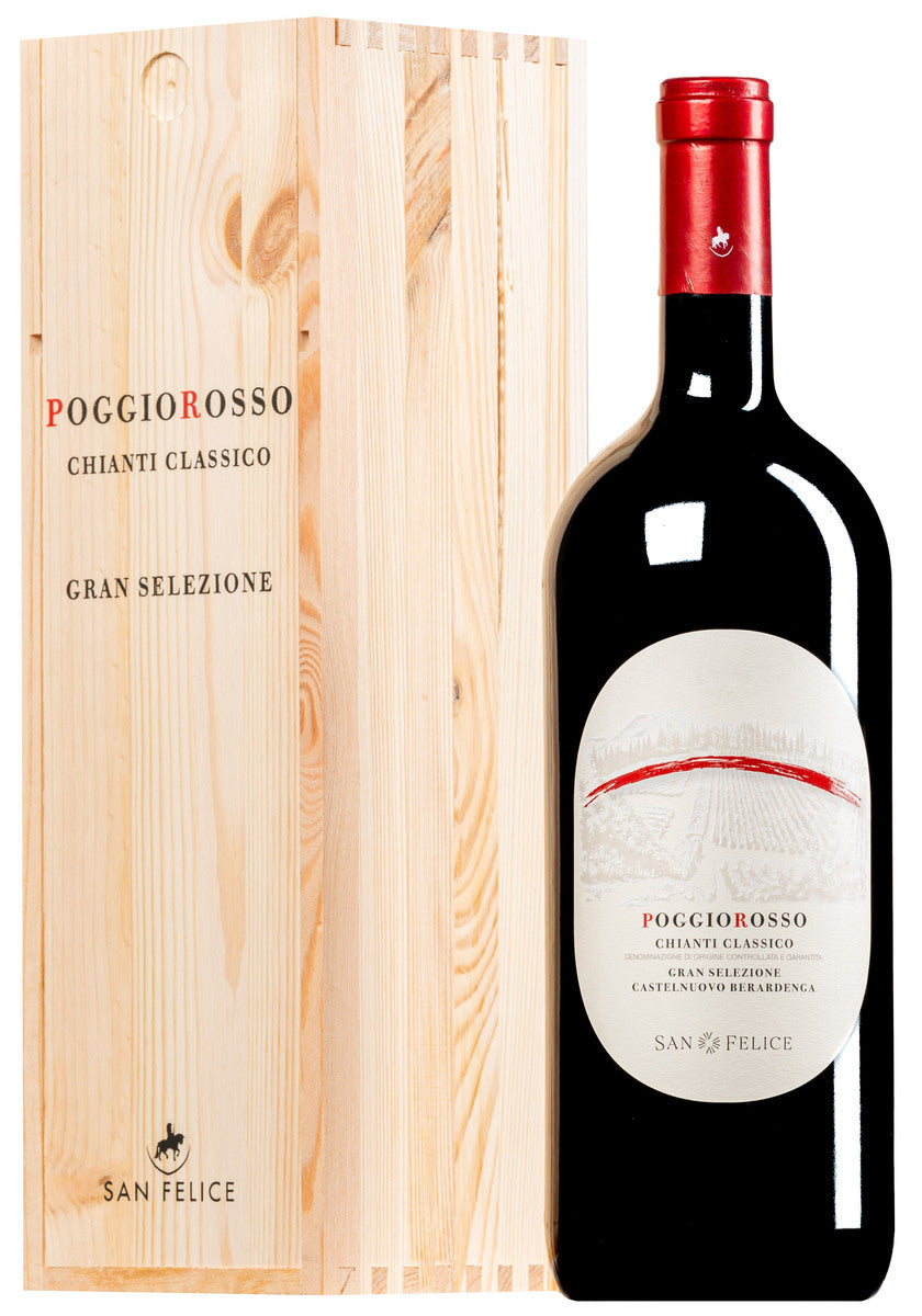 Poggio Rosso Chianti Classico Gran Selezione Magnum Astucciato Legno San Felice