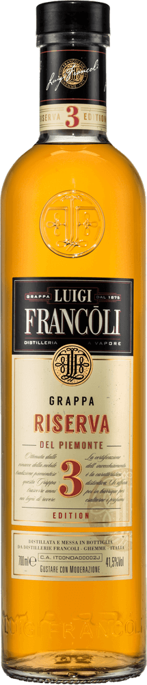 Grappa Riserva Del Piemonte 3 Litri Francoli