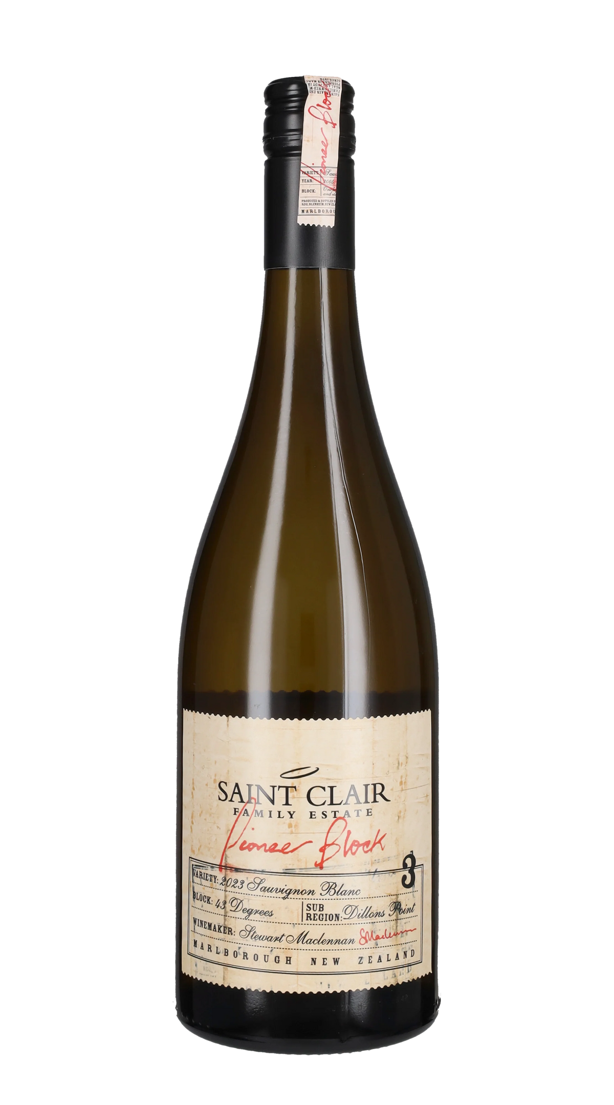 Sauvignon Blanc Pioneer Block 3 43 Degrees Saint Clair 0.75 L