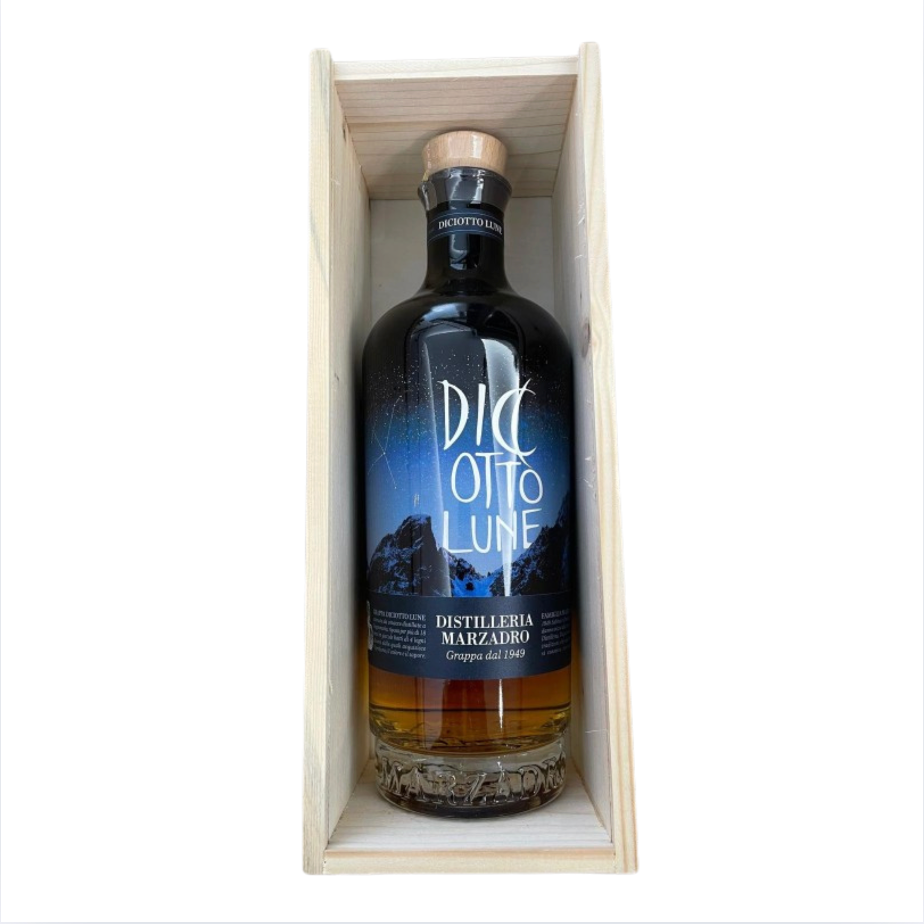 Grappa 18 Lune Edizione Limitata Magnum Astucciata Legno Marzadro