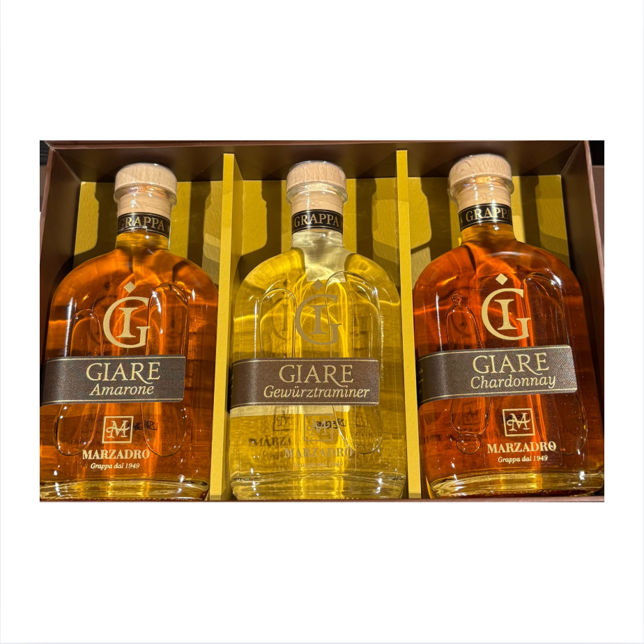 Confezione Selezione 3 Grappe Marzadro