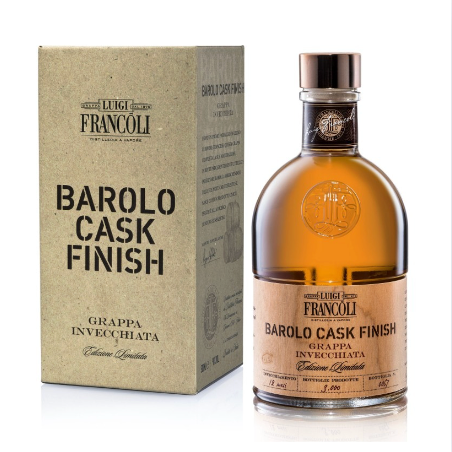 Grappa Barolo Cask Finish Astucciata Francoli