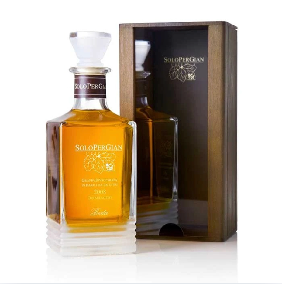 Grappa SoloPerGian Astucciata Legno Berta