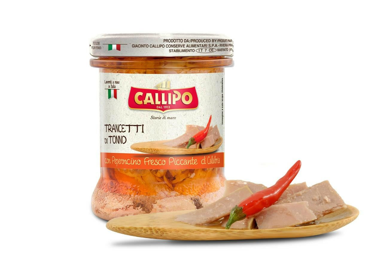 Trancetti Di Tonno Con Peperoncino Di Calabria Fresco 170 gr Callipo